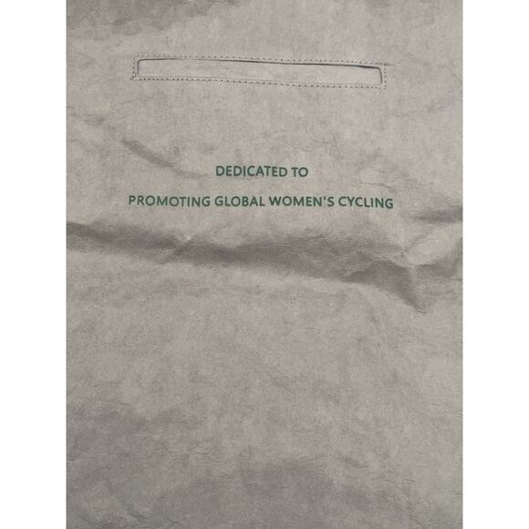 Jelenew Paris Cycling Womens Tote Bag Gray Washable Dupont Kraft Paper Logo - Picture 9 of 9